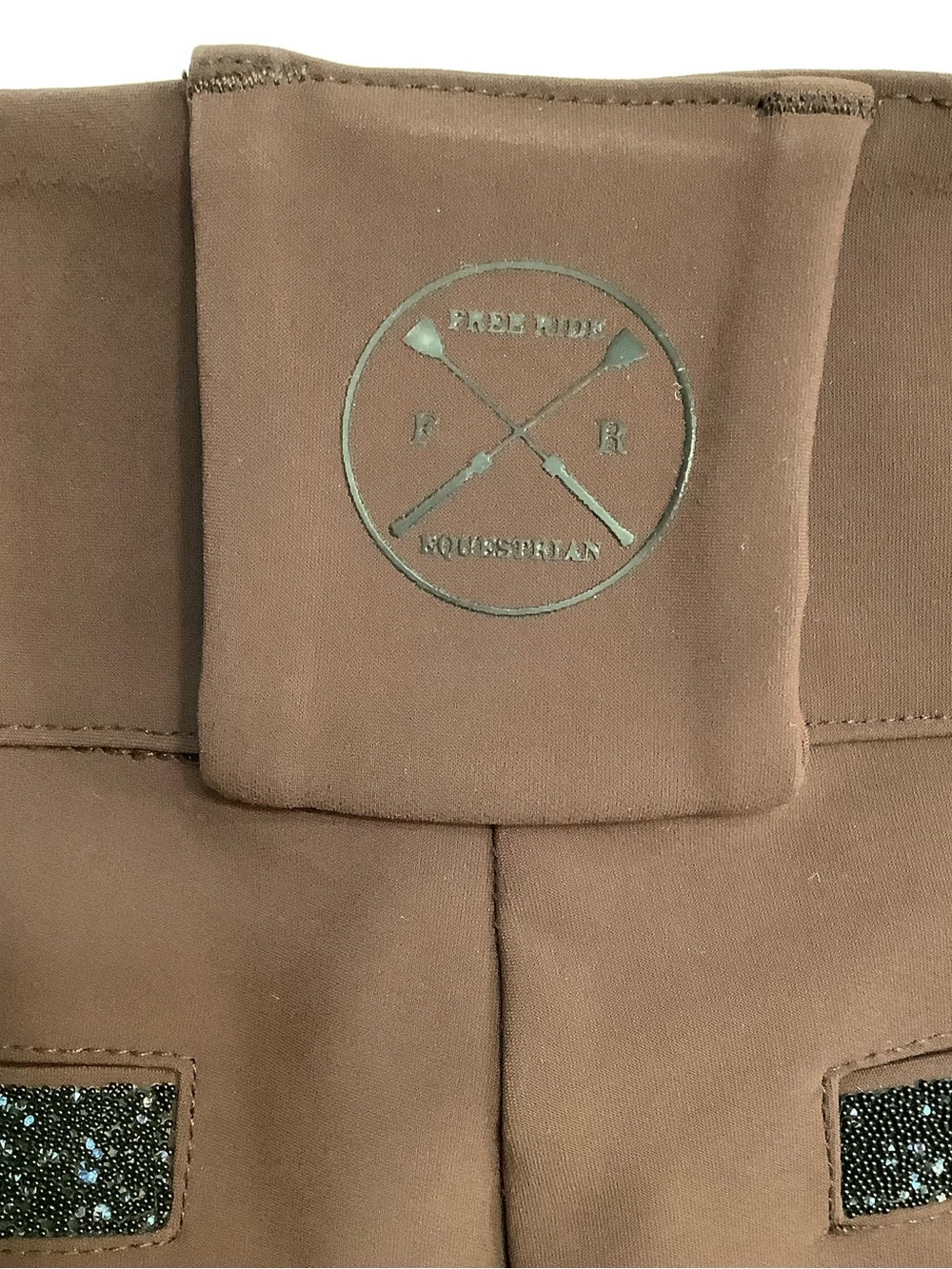 Free Ride Equestrian Brown Performance Riding Thight Pants - Picture 7 of 8